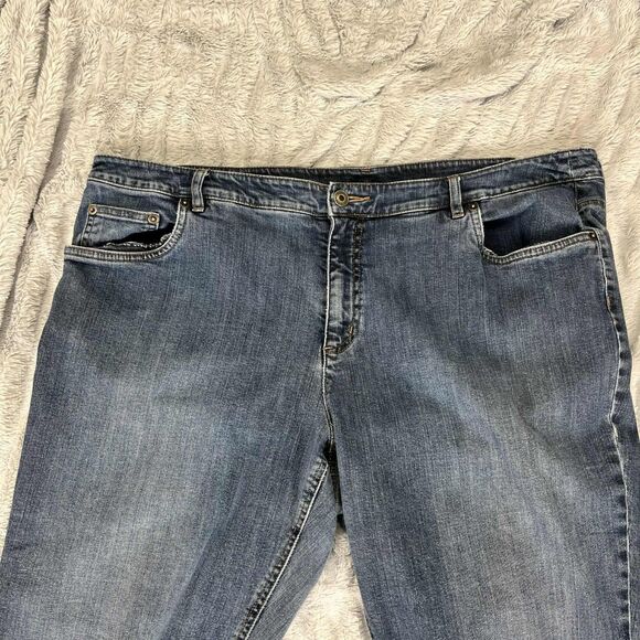 Talbots Jeans Women 20W Bootcut Classic Fit Stretch Blue Denim Plus Petite - Picture 3 of 8